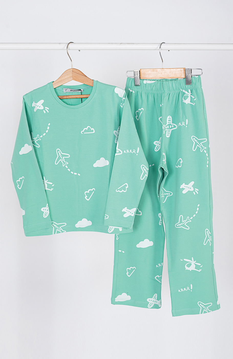 تیشرت آستین بلند و شلوار یکرولایکرا خواب