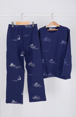 تیشرت آستین بلند و شلوار یکرولایکرا خواب