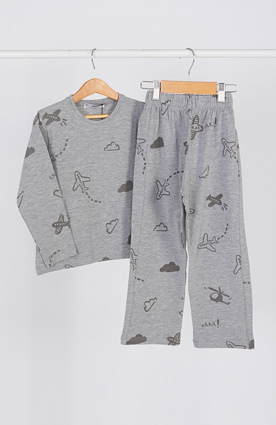 تیشرت آستین بلند و شلوار یکرولایکرا خواب