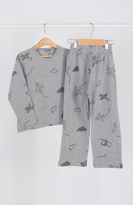 تیشرت آستین بلند و شلوار یکرولایکرا خواب