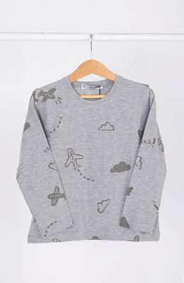 تیشرت آستین بلند و شلوار یکرولایکرا خواب