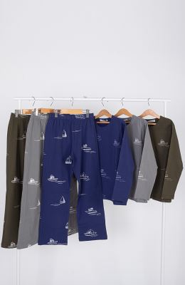 تیشرت آستین بلند و شلوار یکرولایکرا خواب