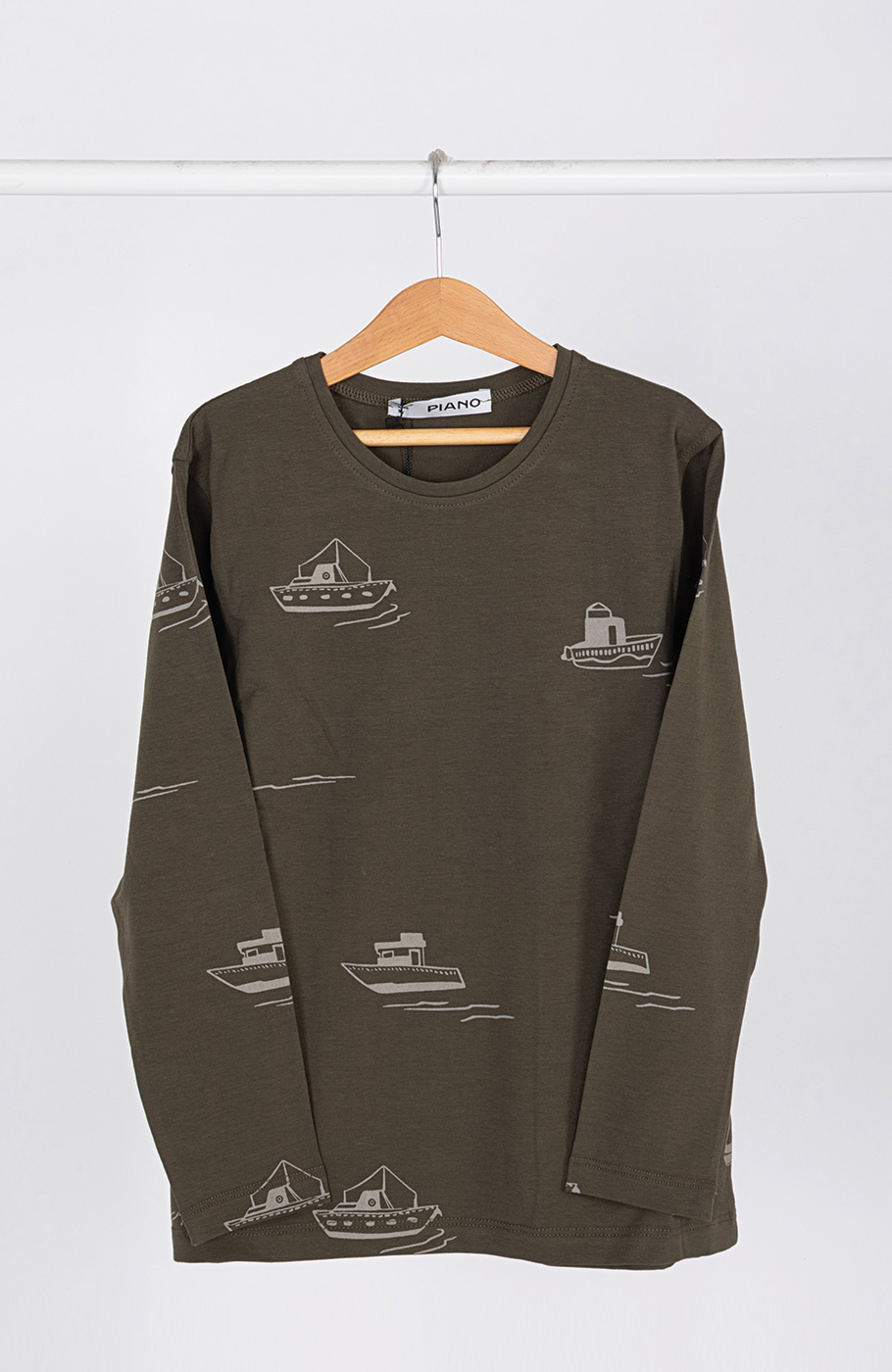 تیشرت آستین بلند و شلوار یکرولایکرا خواب