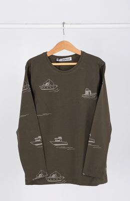 تیشرت آستین بلند و شلوار یکرولایکرا خواب