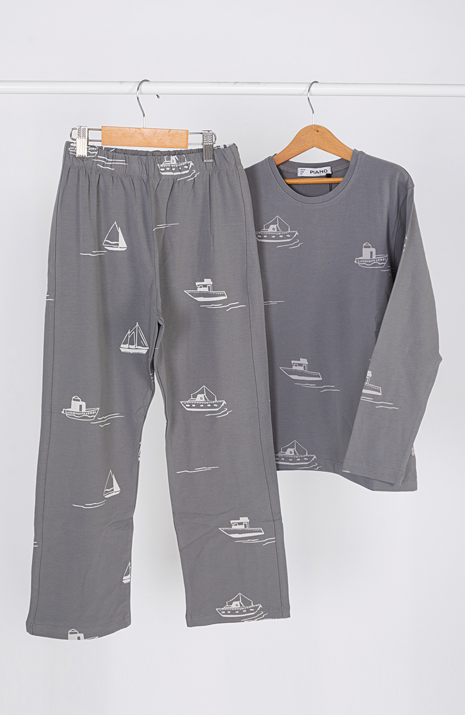 تیشرت آستین بلند و شلوار یکرولایکرا خواب