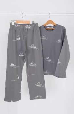 تیشرت آستین بلند و شلوار یکرولایکرا خواب