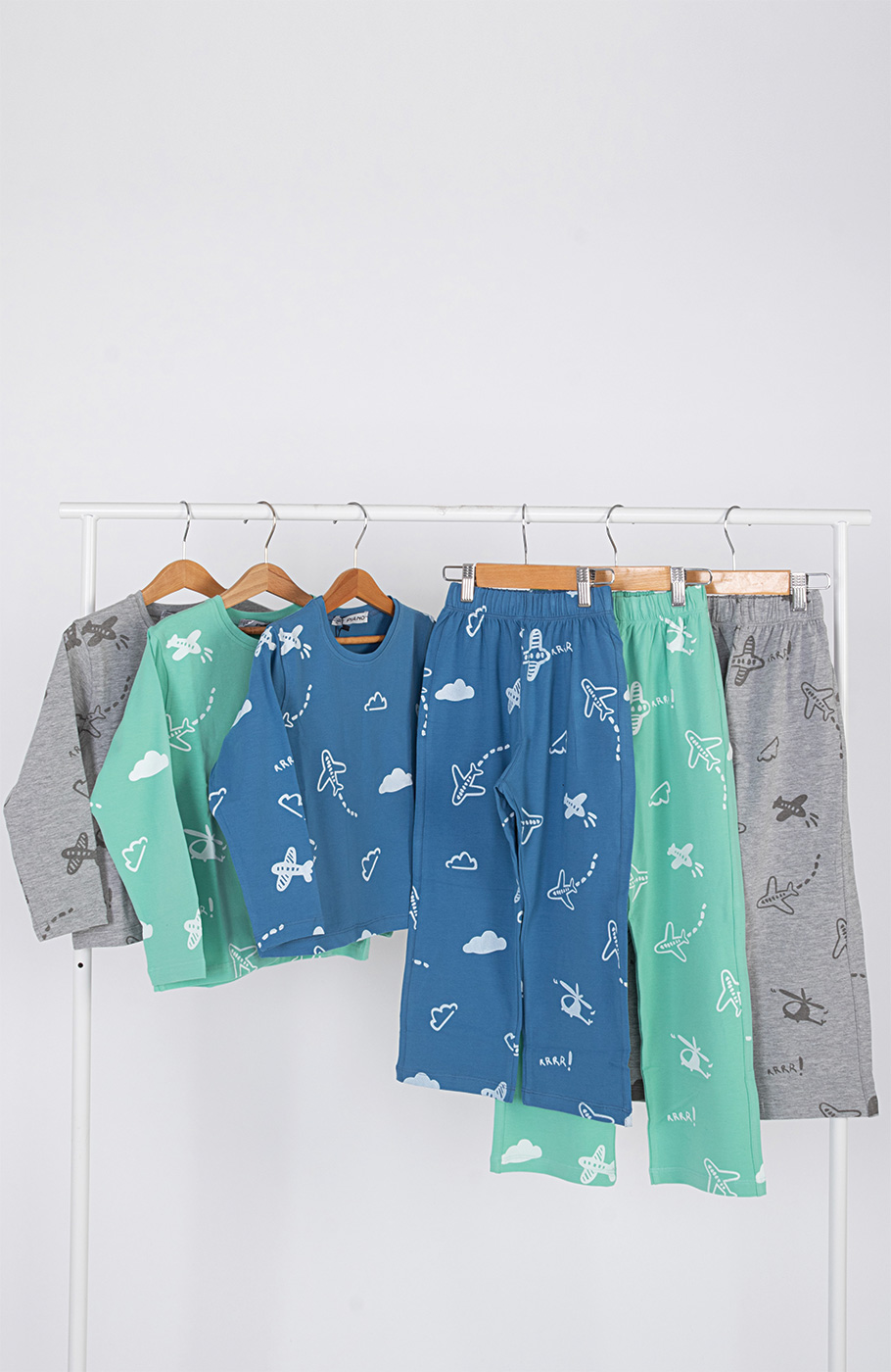 تیشرت آستین بلند و شلوار یکرولایکرا خواب