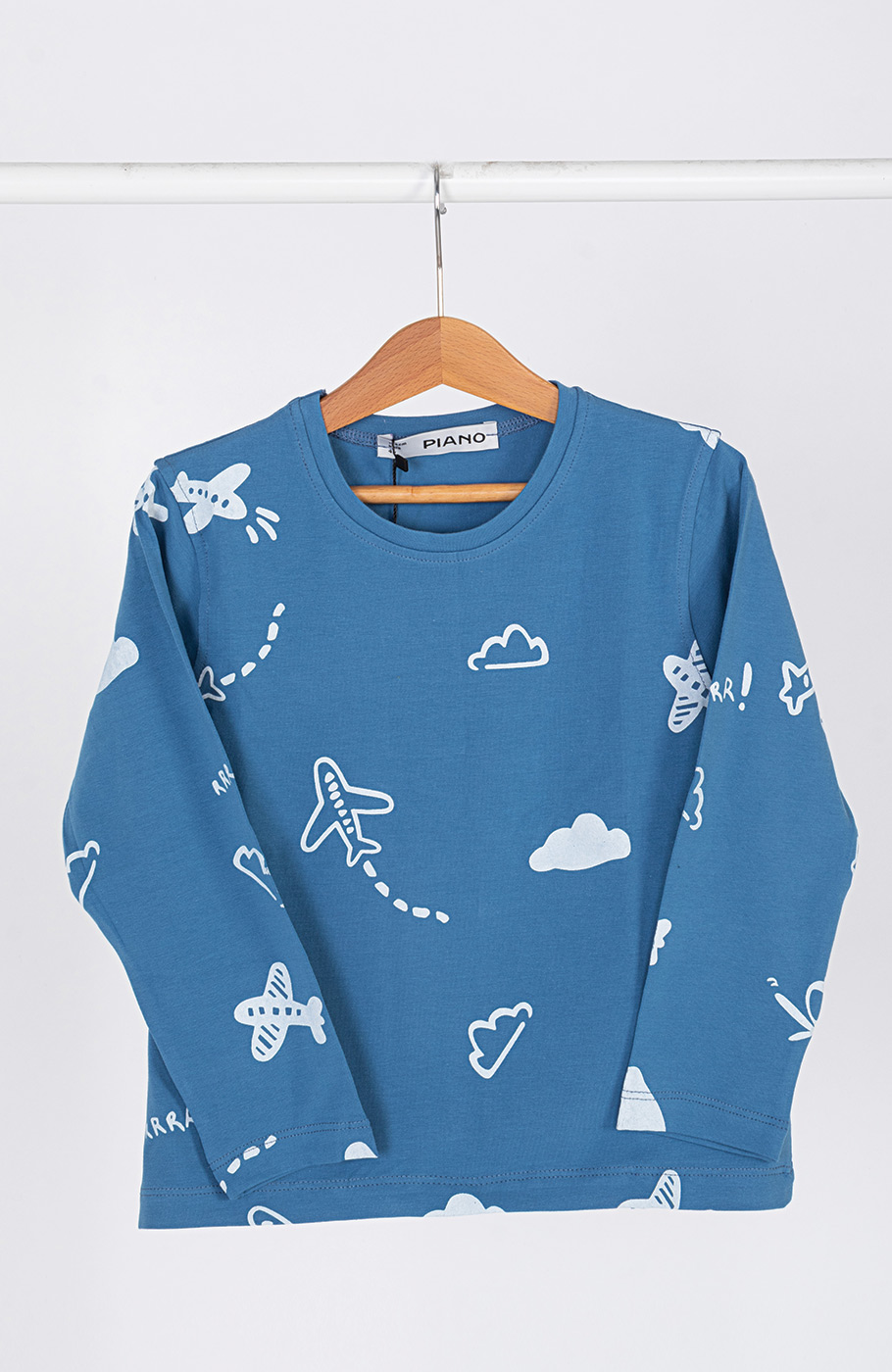 تیشرت آستین بلند و شلوار یکرولایکرا خواب