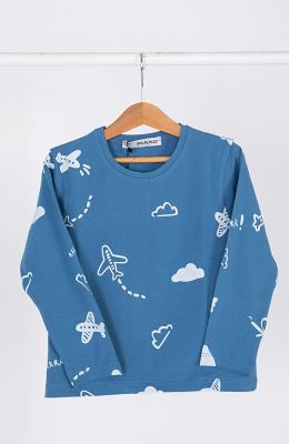 تیشرت آستین بلند و شلوار یکرولایکرا خواب