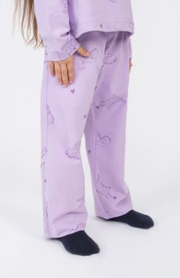 تیشرت آستین بلند و شلوار یکرولایکرا خواب