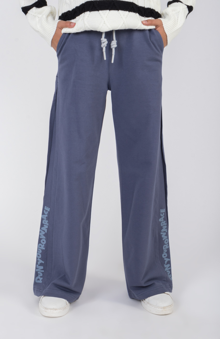 شلوار دورس لایکرا واید برش دار