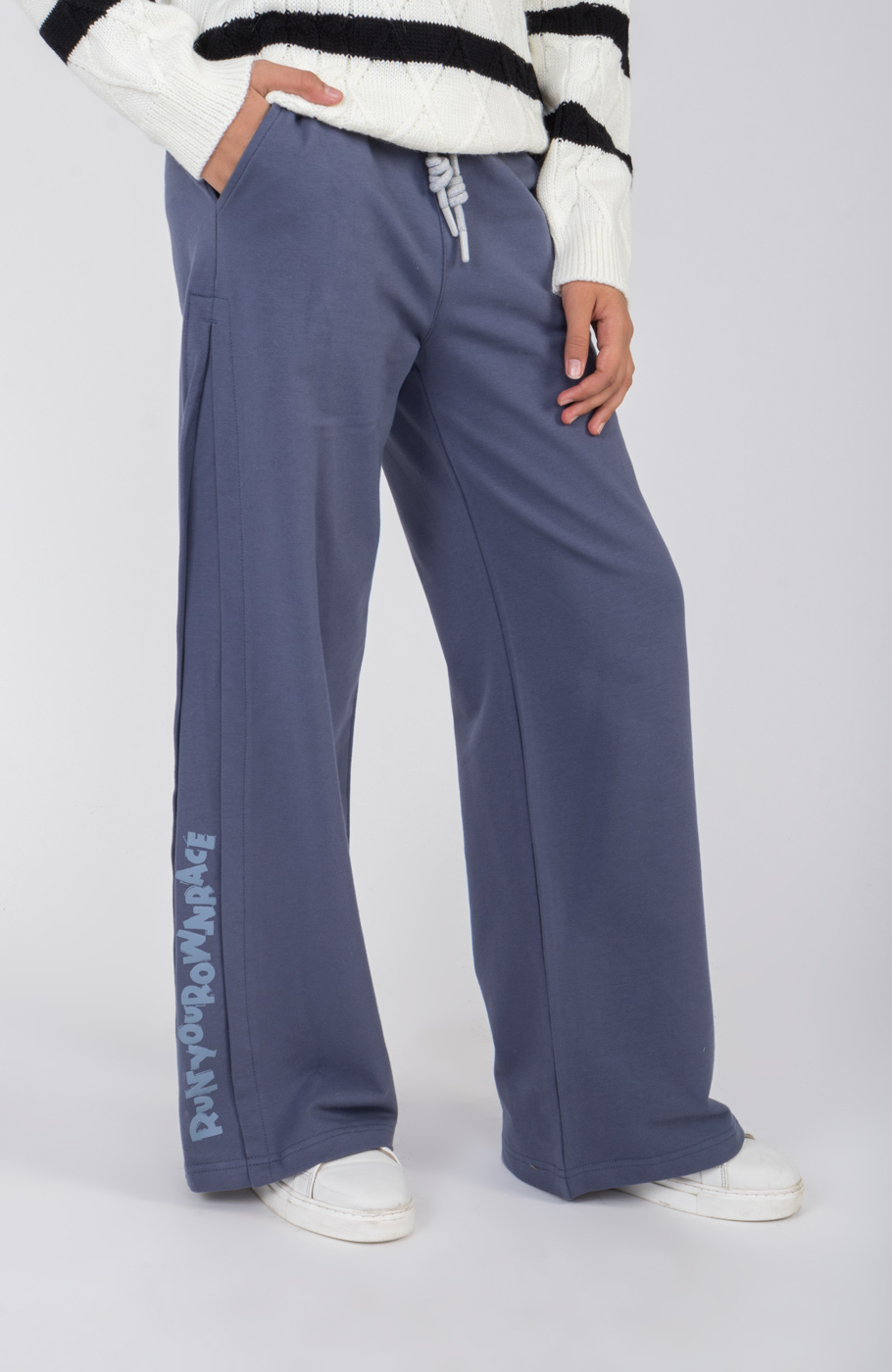 شلوار دورس لایکرا واید برش دار