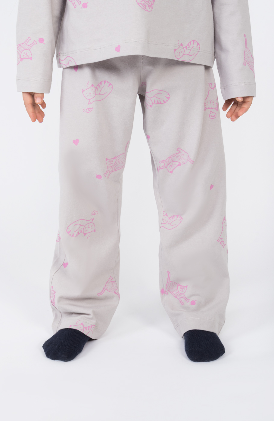 تیشرت آستین بلند و شلوار یکرولایکرا خواب