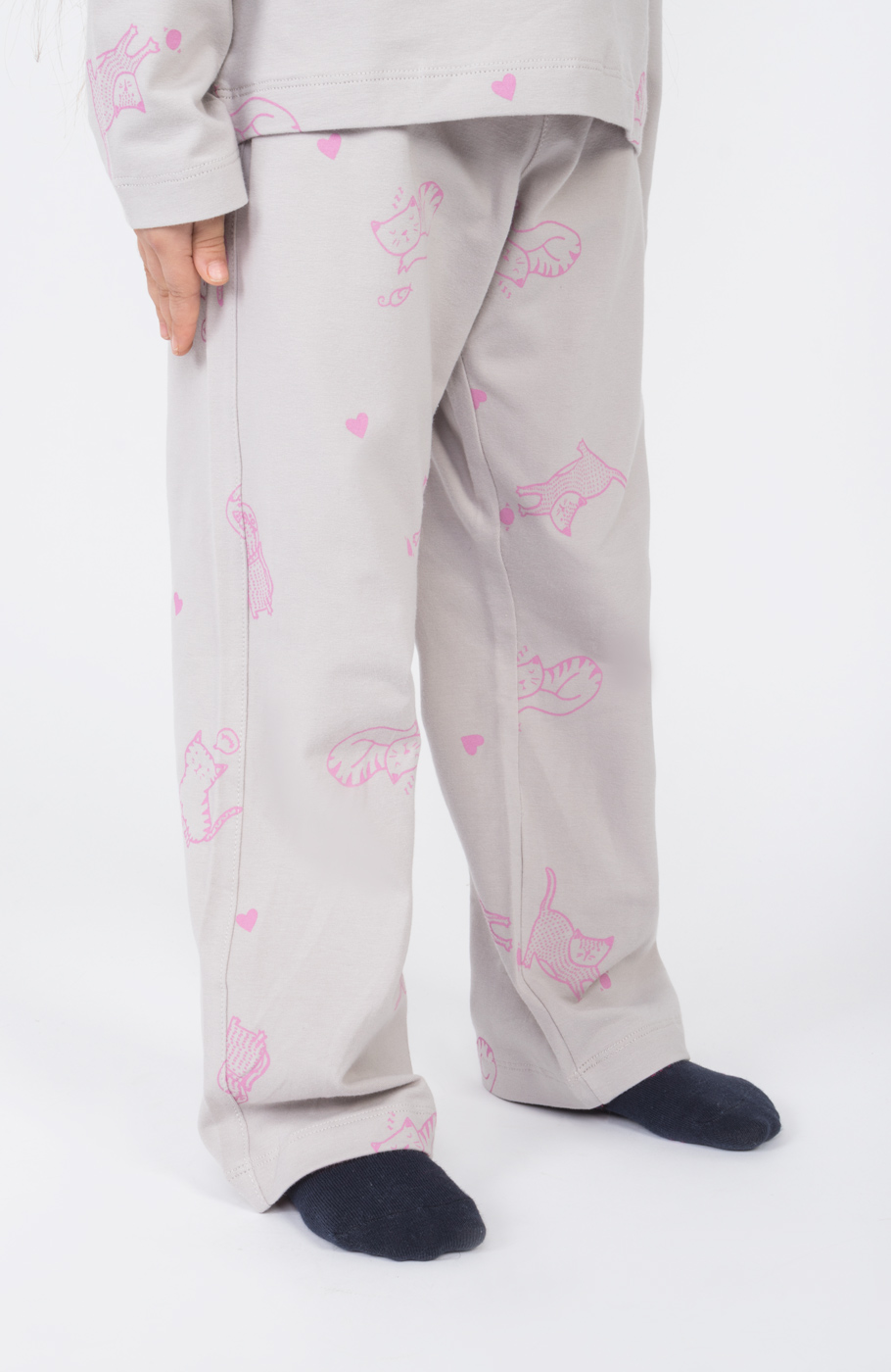 تیشرت آستین بلند و شلوار یکرولایکرا خواب