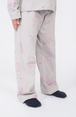 تیشرت آستین بلند و شلوار یکرولایکرا خواب