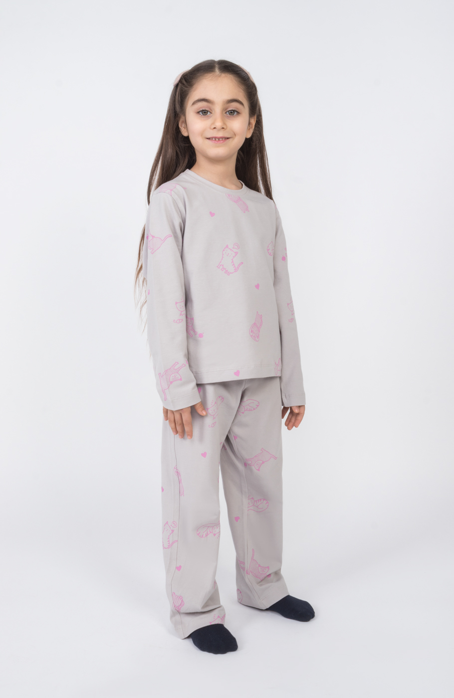 تیشرت آستین بلند و شلوار یکرولایکرا خواب