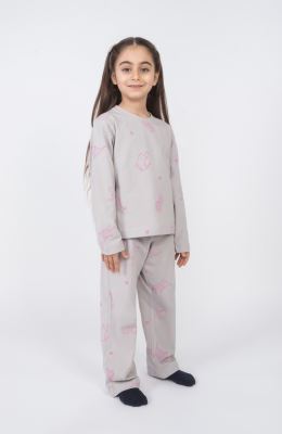 تیشرت آستین بلند و شلوار یکرولایکرا خواب