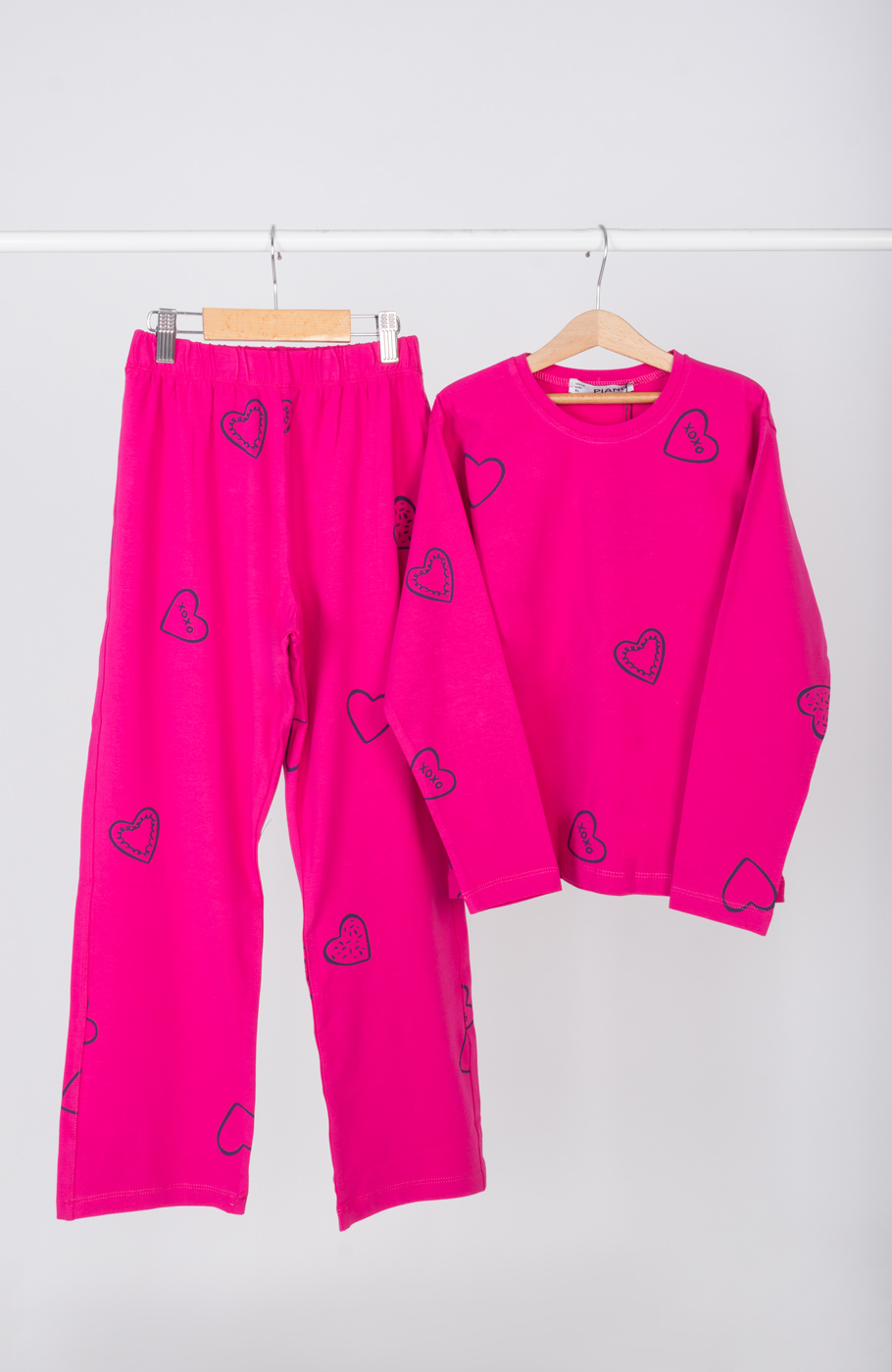 تیشرت آستین بلند و شلوار یکرولایکرا خواب