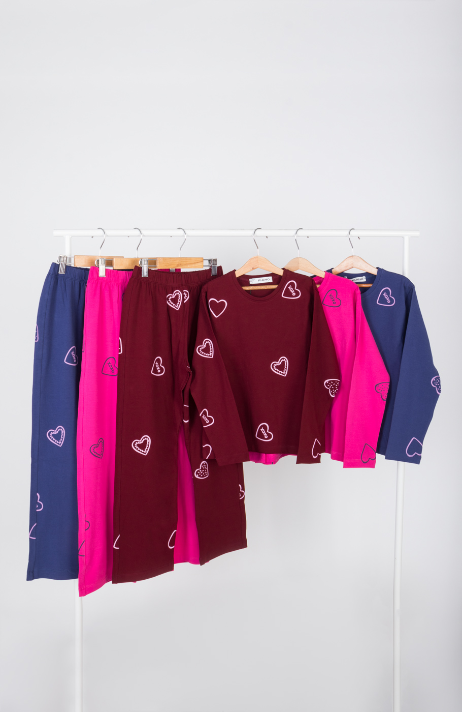 تیشرت آستین بلند و شلوار یکرولایکرا خواب