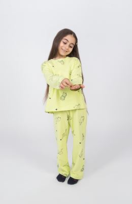 تیشرت آستین بلند و شلوار یکرولایکرا خواب