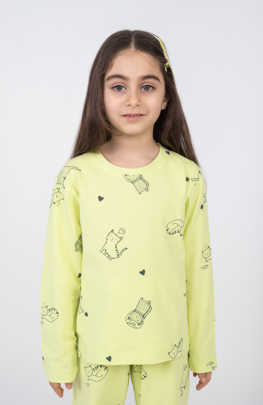 تیشرت آستین بلند و شلوار یکرولایکرا خواب