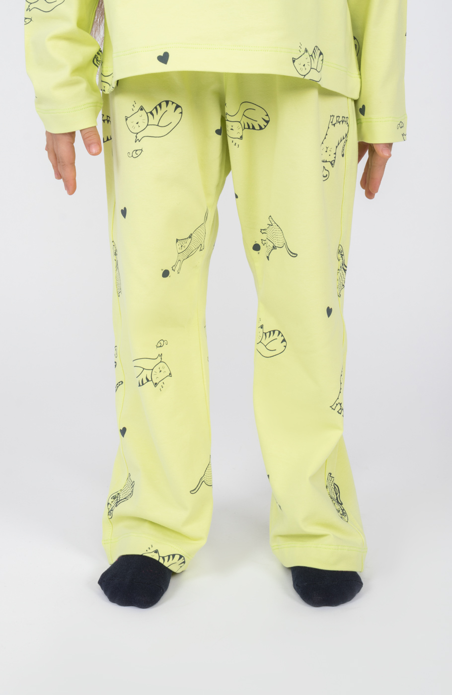 تیشرت آستین بلند و شلوار یکرولایکرا خواب