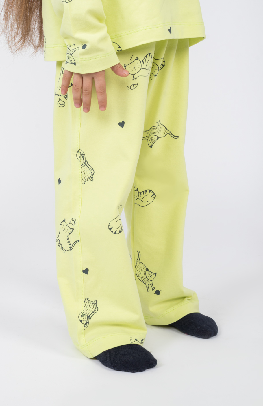 تیشرت آستین بلند و شلوار یکرولایکرا خواب