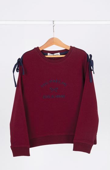 تیشرت آستین بلند دورس لایکرا پاپیونی