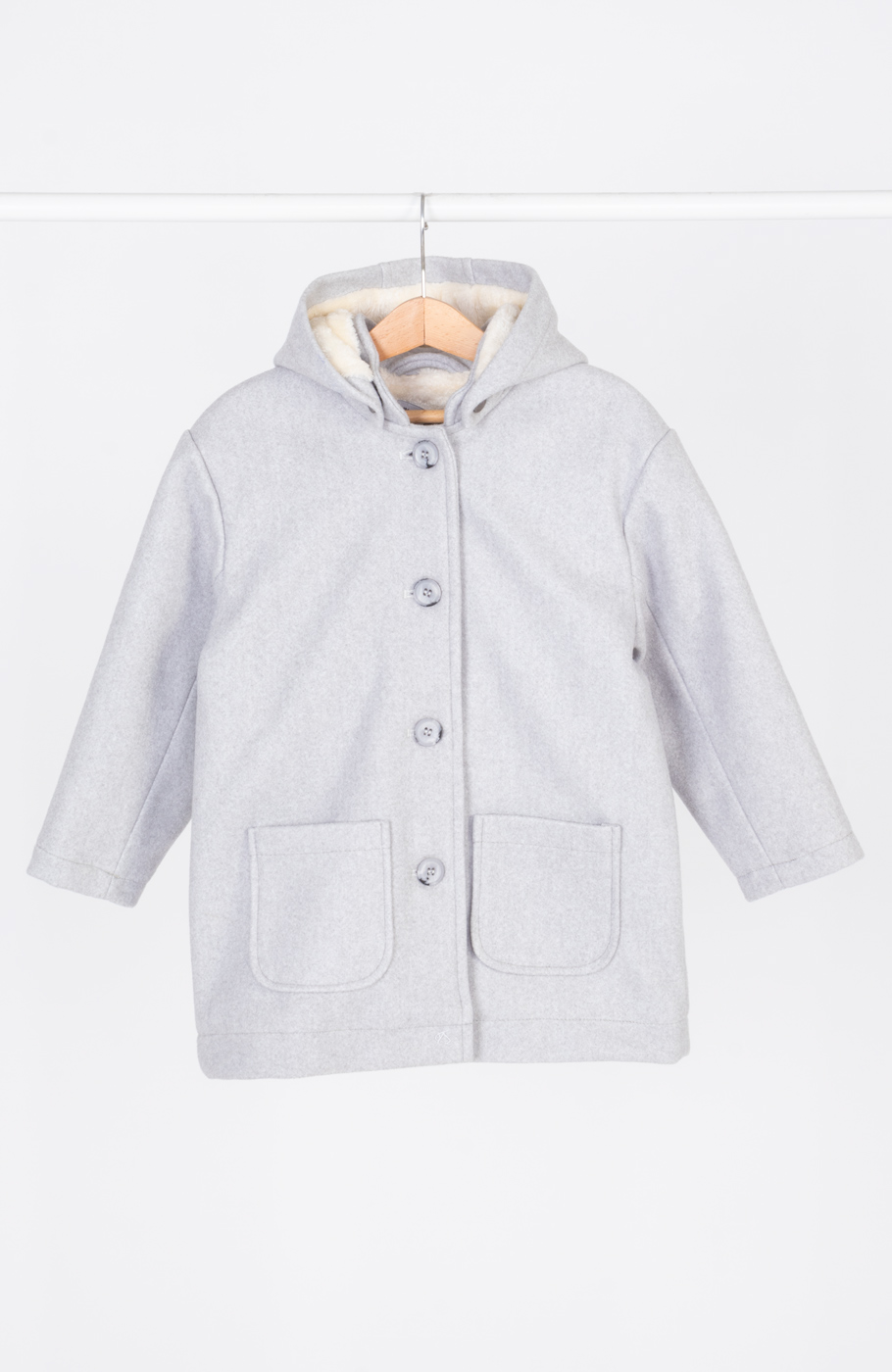 پالتو فوتر با کلاه جدا شونده