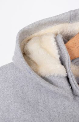 پالتو فوتر با کلاه جدا شونده