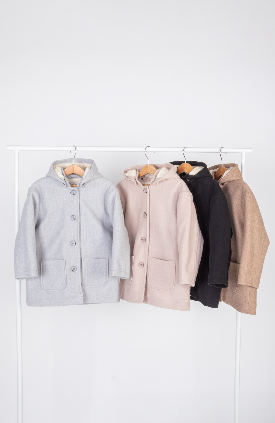 پالتو فوتر با کلاه جدا شونده