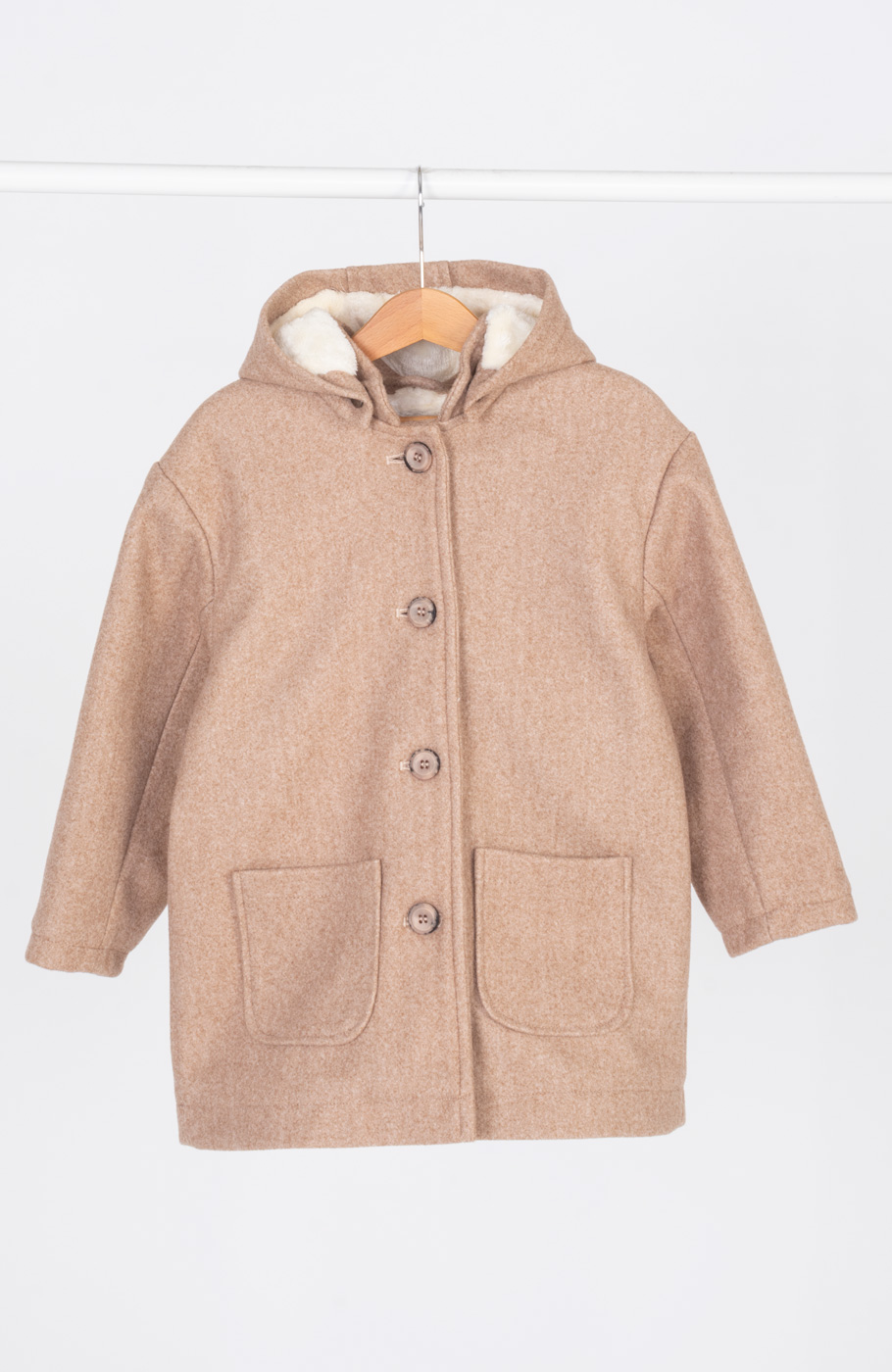 پالتو فوتر با کلاه جدا شونده