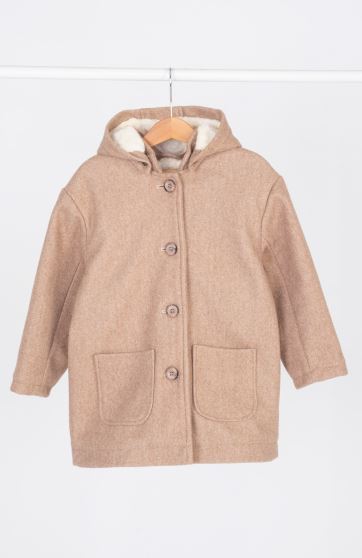 پالتو فوتر با کلاه جدا شونده