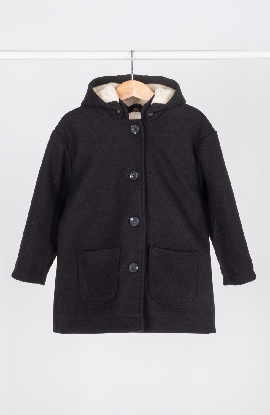 پالتو فوتر با کلاه جدا شونده