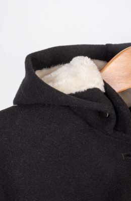 پالتو فوتر با کلاه جدا شونده