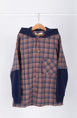 شکت فلانل و دورس لایکرا کلاه دار