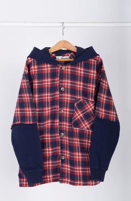 شکت فلانل و دورس لایکرا کلاه دار