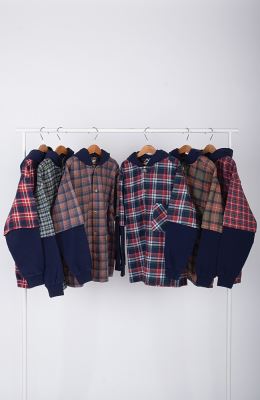 شکت فلانل و دورس لایکرا کلاه دار