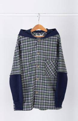 شکت فلانل و دورس لایکرا کلاه دار