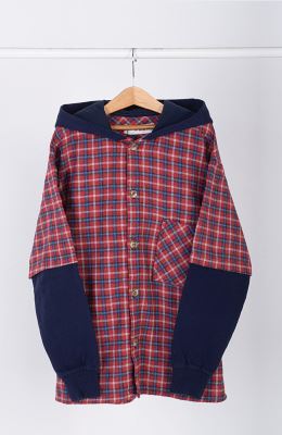 شکت فلانل و دورس لایکرا کلاه دار