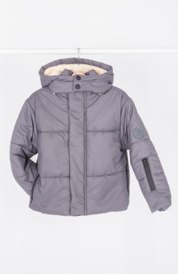 کاپشن پافر شمعی راه راه