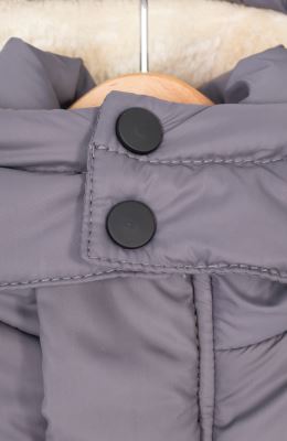 کاپشن پافر شمعی راه راه