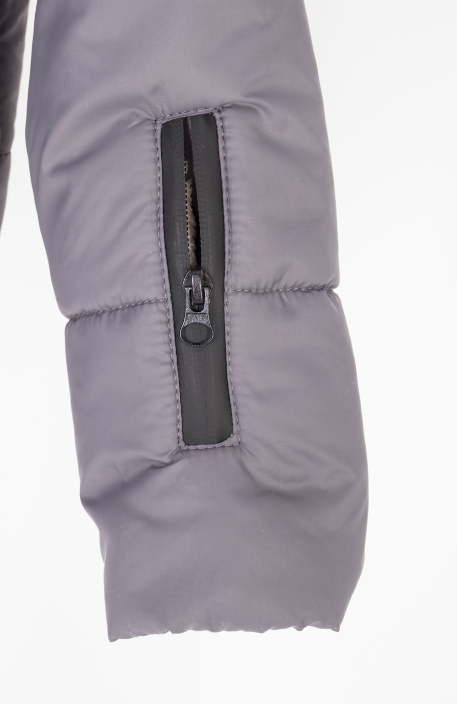 کاپشن پافر شمعی راه راه