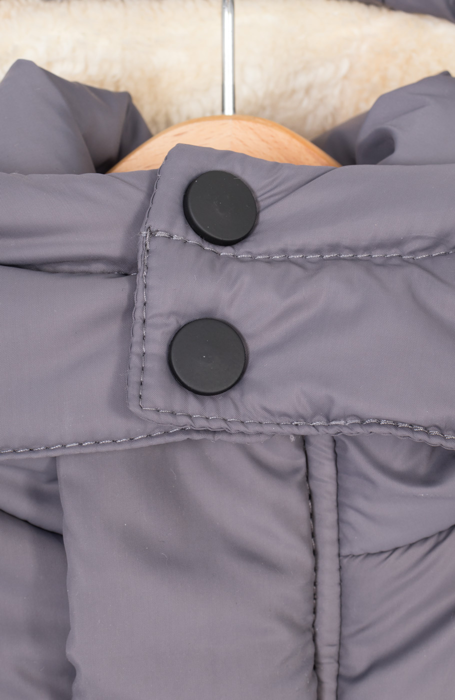 کاپشن پافر شمعی راه راه