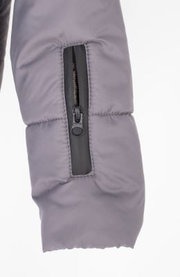 کاپشن پافر شمعی راه راه