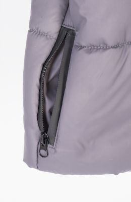 کاپشن پافر شمعی راه راه