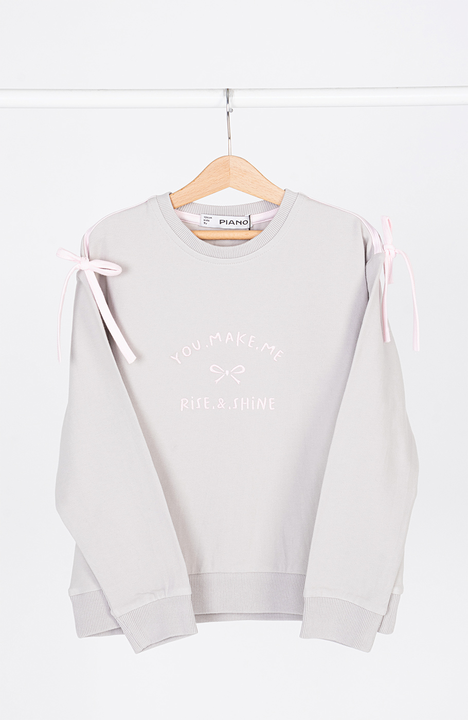 تیشرت آستین بلند دورس لایکرا پاپیونی