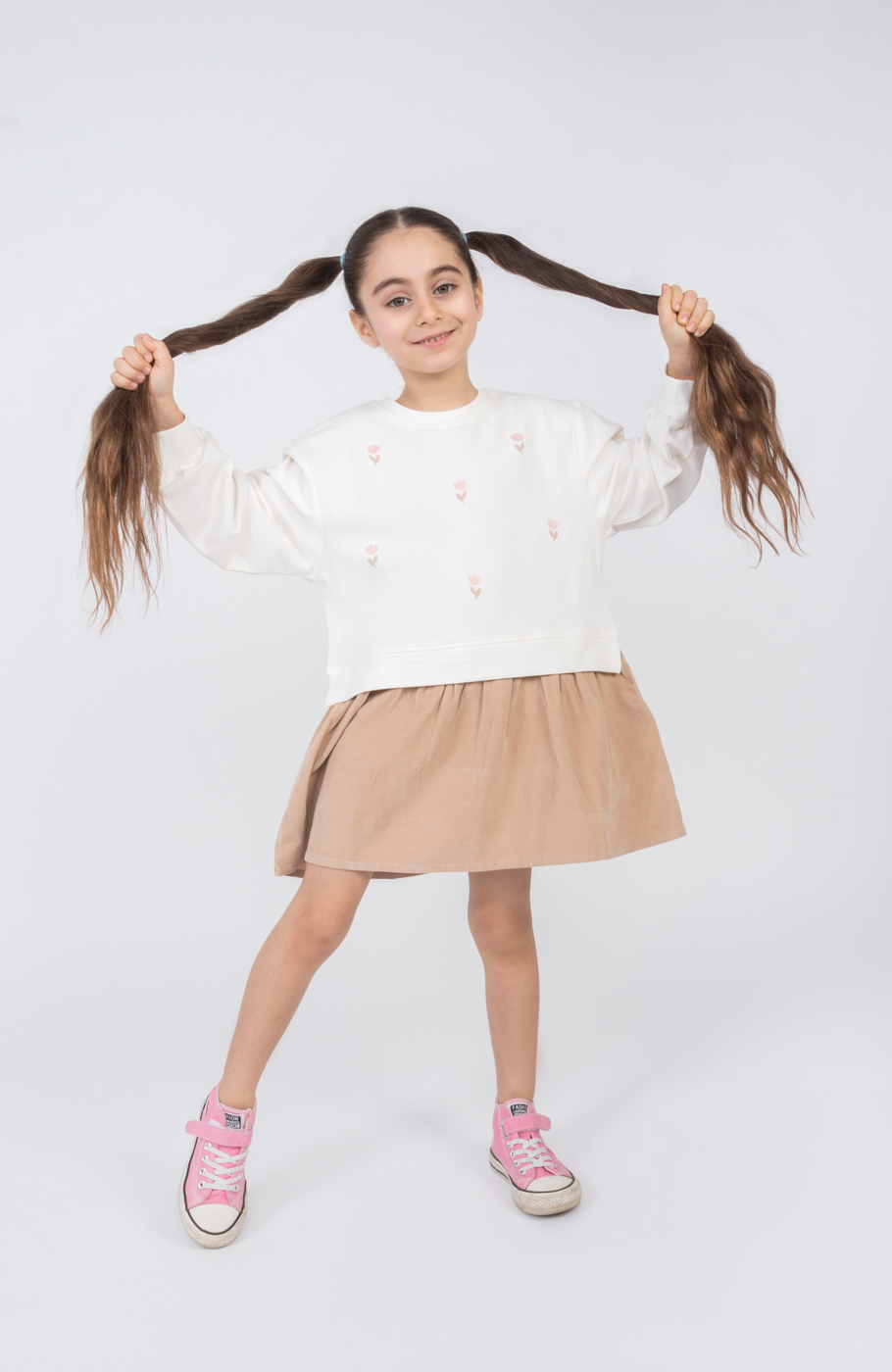 پیراهن آستین بلند دورس لایکرا و مخمل کبریتی