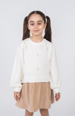 پیراهن آستین بلند دورس لایکرا و مخمل کبریتی