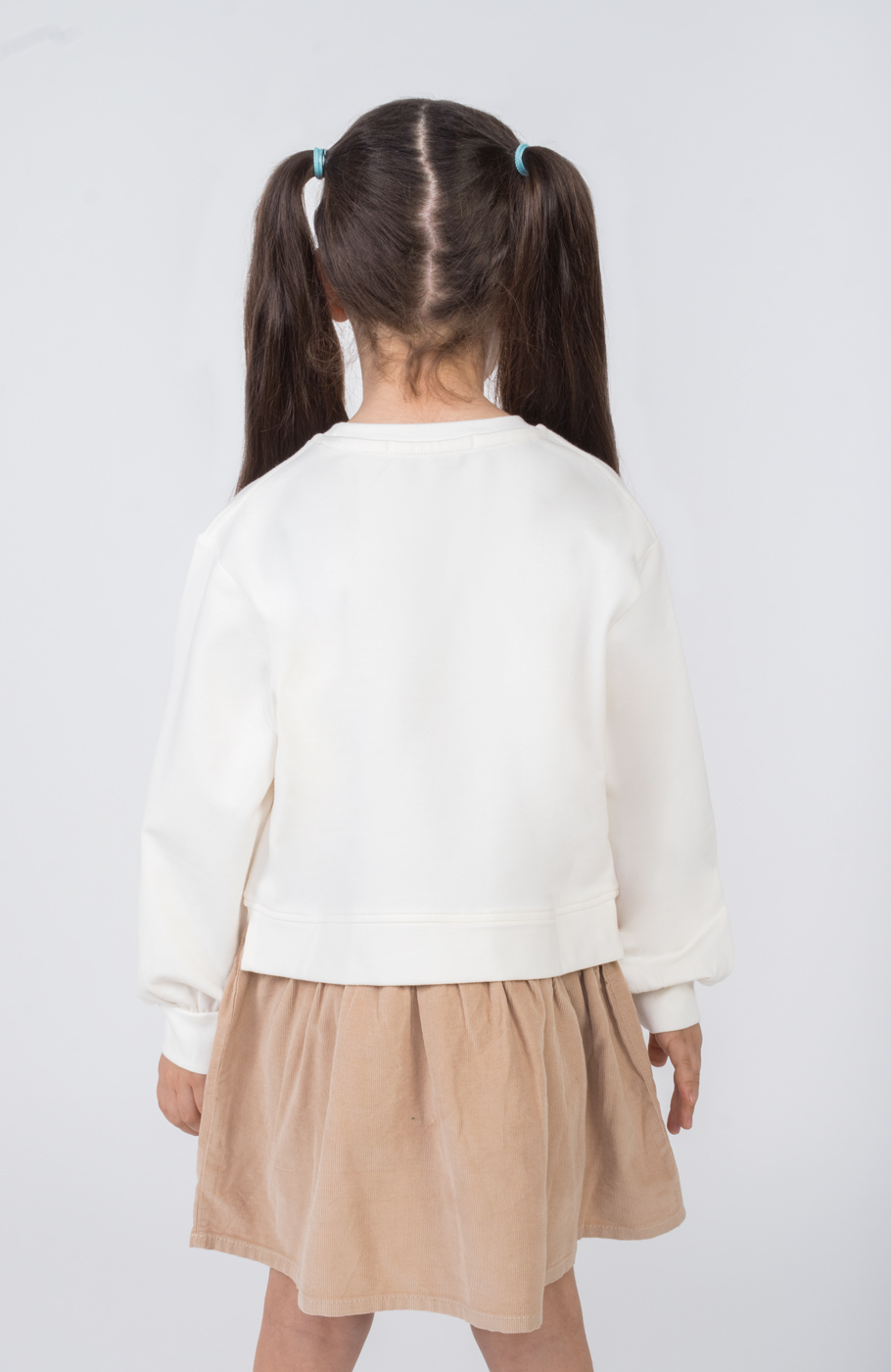 پیراهن آستین بلند دورس لایکرا و مخمل کبریتی